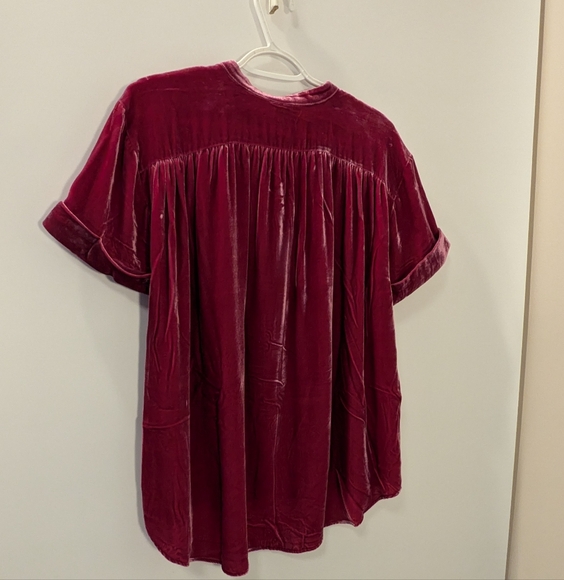 Sundance Velvet button front blouse - Picture 4 of 8
